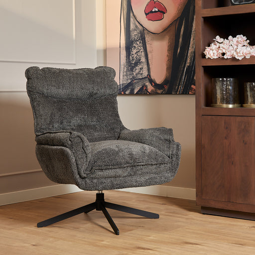 Fauteuil Vera Donker Grijs 115x83x59 cm-Fauteuils-Starfurn
