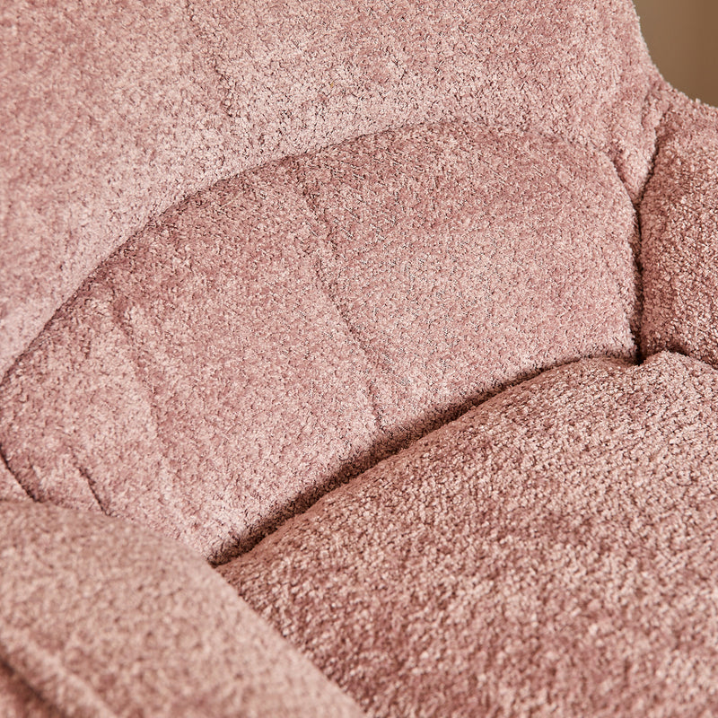 Fauteuil Vera Roze Metaal 115 cm 115x83x59 cm-Fauteuils-Starfurn