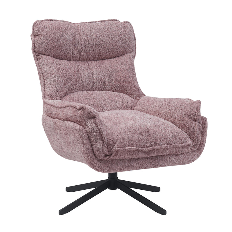 Fauteuil Vera Roze Metaal 115 cm 115x83x59 cm-Fauteuils-Starfurn