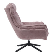 Fauteuil Vera Roze Metaal 115 cm 115x83x59 cm-Fauteuils-Starfurn
