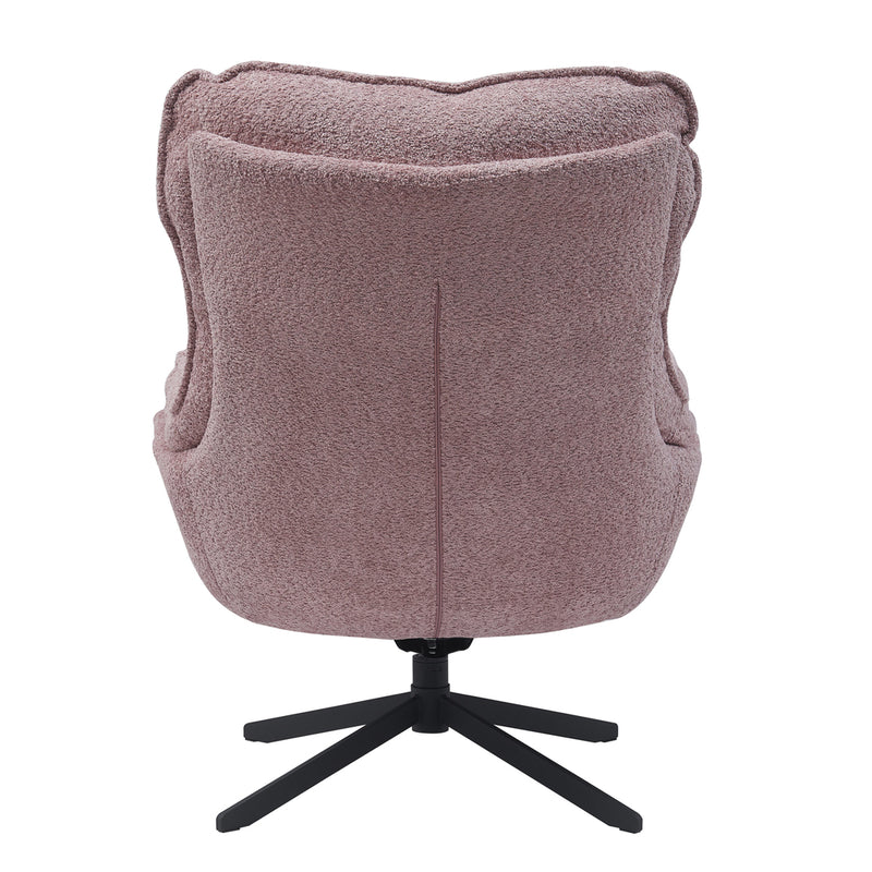 Fauteuil Vera Roze Metaal 115 cm 115x83x59 cm-Fauteuils-Starfurn