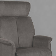 Fauteuil Verdal Antraciet Velvet Excl. Hocker 77x79x109 cm-Fauteuils-LABEL51