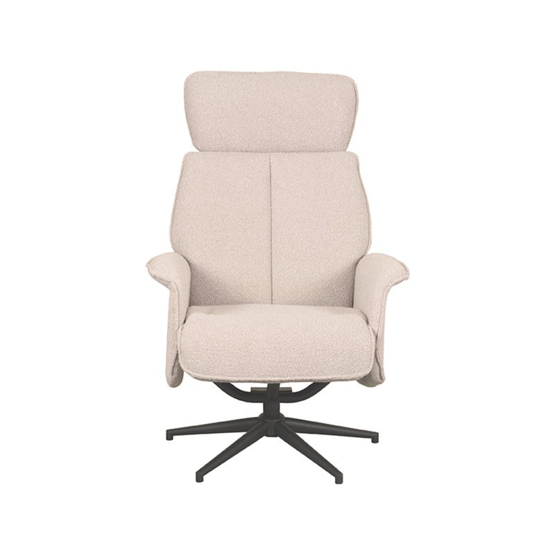 Fauteuil Verdal Naturel Boucle Excl. Hocker 77x79x109 cm-Fauteuils-LABEL51