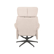 Fauteuil Verdal Naturel Boucle Excl. Hocker 77x79x109 cm-Fauteuils-LABEL51