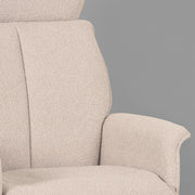 Fauteuil Verdal Naturel Boucle Excl. Hocker 77x79x109 cm-Fauteuils-LABEL51