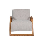 Fauteuil Viggo Naturel Boucle Naturel Houten Frame 70x90x74 cm-Fauteuils-LABEL51