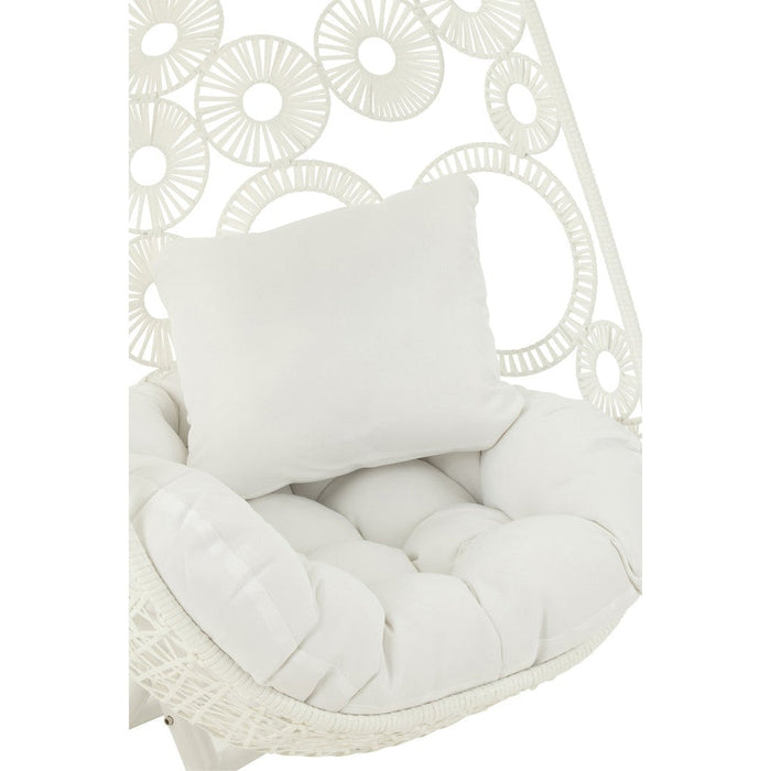 Fauteuil Wit Cloth 103 cm 103x113x197 cm-Kussens-J-Line