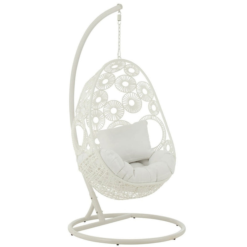 Fauteuil Wit Cloth 103 cm 103x113x197 cm-Kussens-J-Line