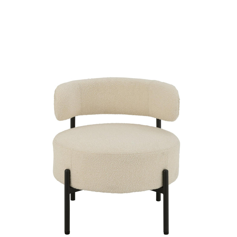 Fauteuil Wit Multiplex 62 cm 62.5x62.5x67.5 cm-Fauteuils-J-Line