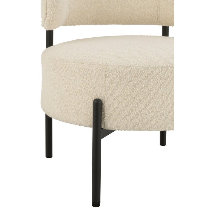 Fauteuil Wit Multiplex 62 cm-Fauteuils-J-Line