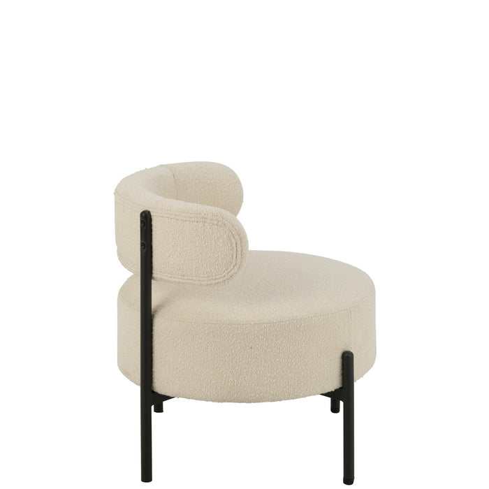 Fauteuil Wit Multiplex 62 cm-Fauteuils-J-Line