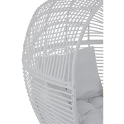 Fauteuil Wit Staal Ovaal 110 cm 110x117x151 cm-Fauteuils-J-Line