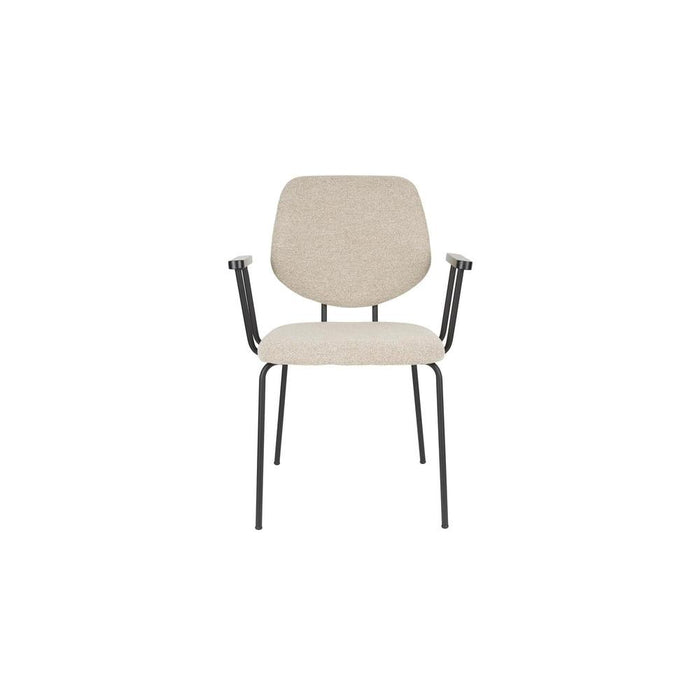 Fauteuil Zelo Polyester Beige 59x60 cm-Eetkamerstoelen-Creating Home