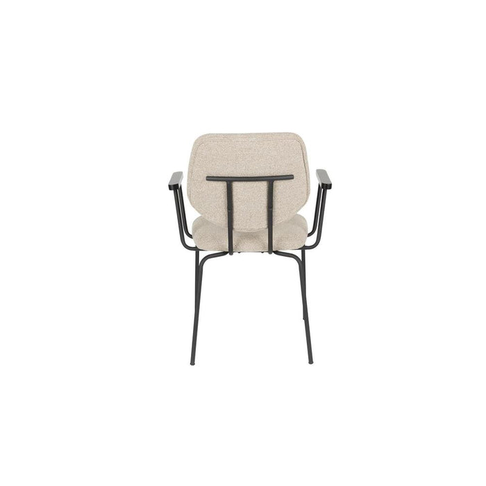 Fauteuil Zelo Polyester Beige 59x60 cm-Fauteuils-Creating Home