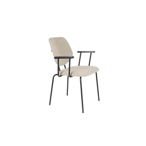 Fauteuil Zelo Polyester Beige 59x60 cm-Fauteuils-Creating Home