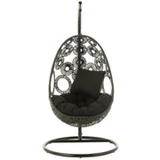Fauteuil Zwart Cloth 103 cm 103x113x197 cm-Kussens-J-Line