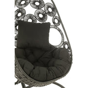 Fauteuil Zwart Cloth 103 cm 103x113x197 cm-Kussens-J-Line