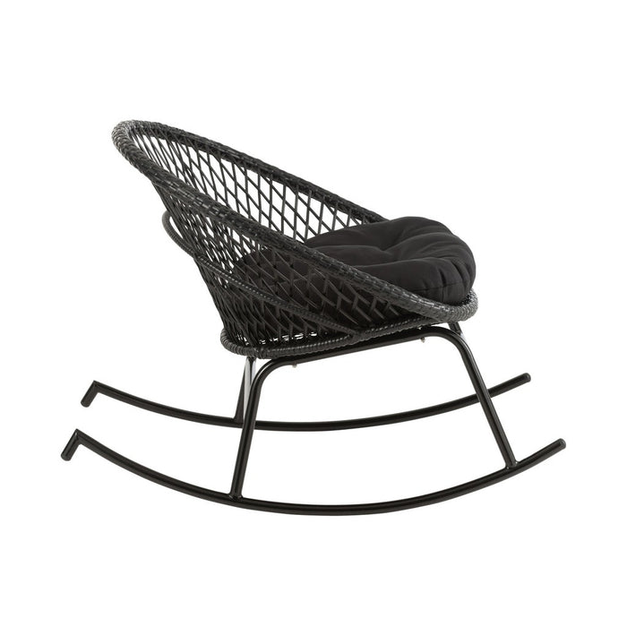 Fauteuil Zwart Cloth 82 cm 82x118x78 cm-Kussens-J-Line