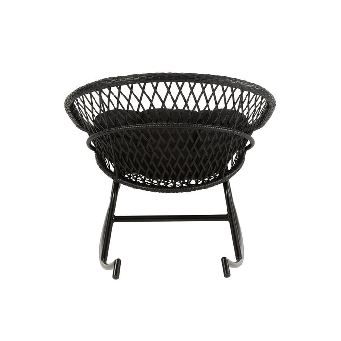 Fauteuil Zwart Cloth 82 cm 82x118x78 cm-Kussens-J-Line