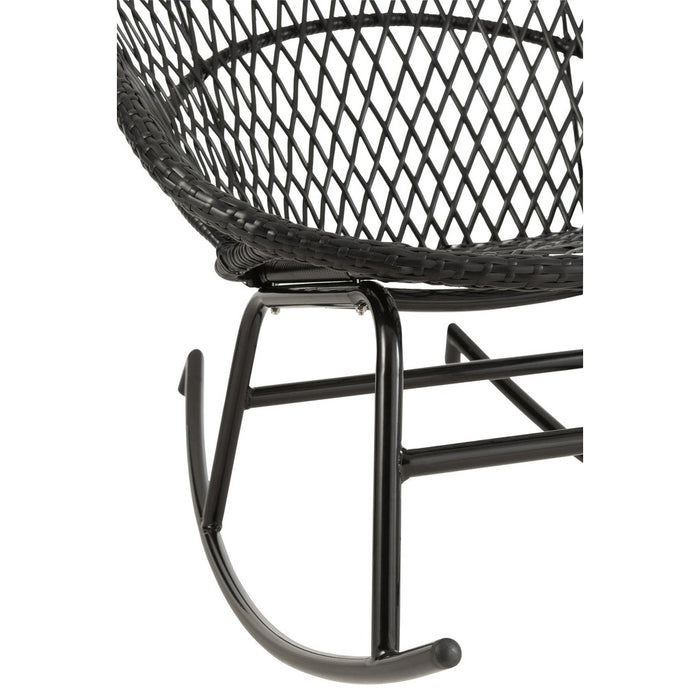 Fauteuil Zwart Cloth 82 cm 82x118x78 cm-Kussens-J-Line