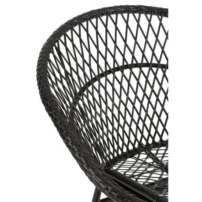 Fauteuil Zwart Cloth 82 cm 82x118x78 cm-Kussens-J-Line