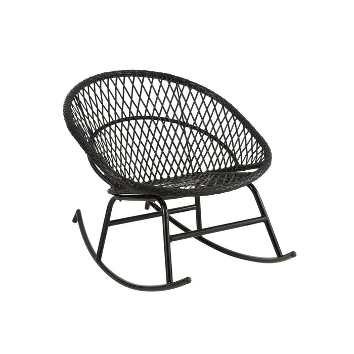 Fauteuil Zwart Cloth 82 cm 82x118x78 cm-Kussens-J-Line
