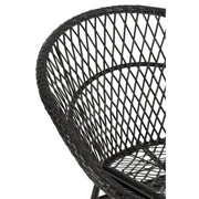 Fauteuil Zwart Cloth 82 cm 82x118x78 cm-Kussens-J-Line
