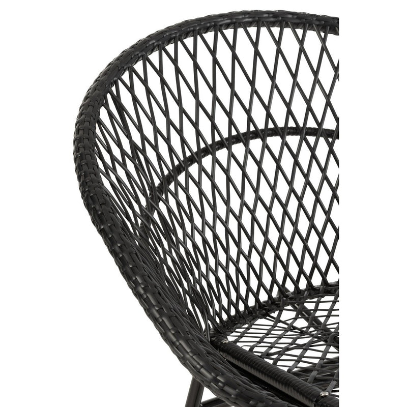 Fauteuil Zwart Cloth 82 cm 82x118x78 cm-Kussens-J-Line
