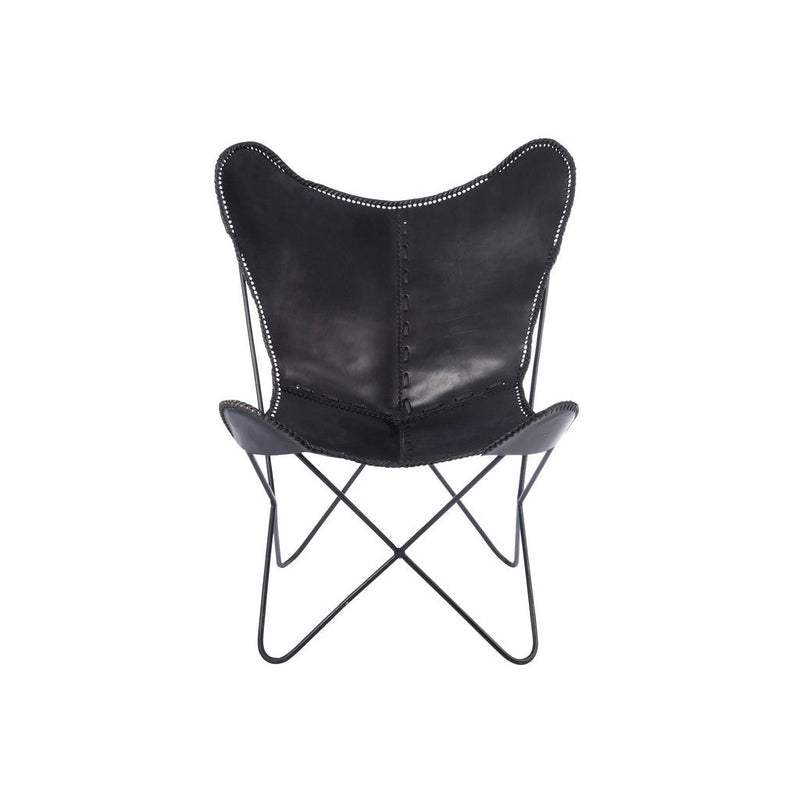 Fauteuil Zwart Ijzer 65 cm 65x92x90 cm-Fauteuils-J-Line