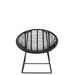 Fauteuil Zwart Kunststof 65 cm 65x56x67 cm-Fauteuils-J-Line