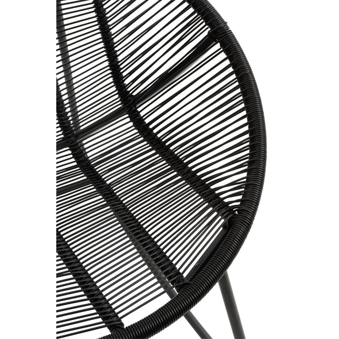 Fauteuil Zwart Kunststof 65 cm 65x56x67 cm-Fauteuils-J-Line