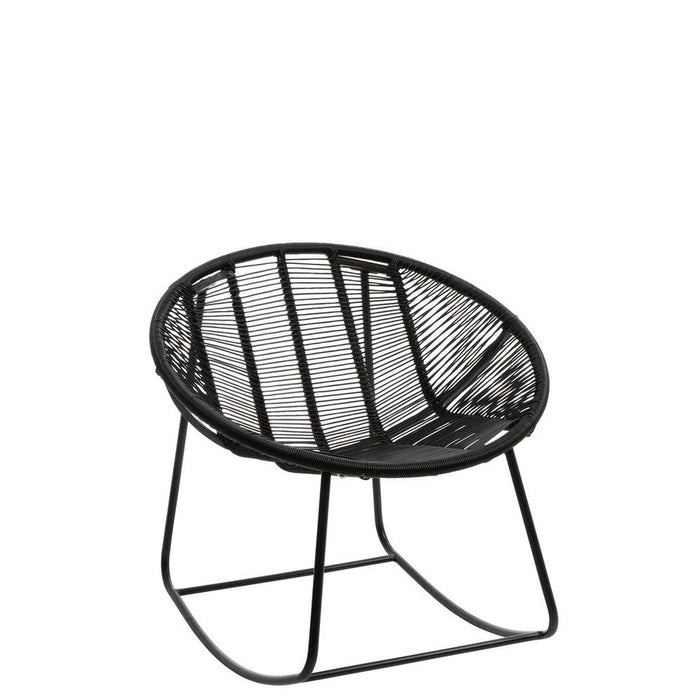Fauteuil Zwart Kunststof 65 cm 65x56x67 cm-Fauteuils-J-Line