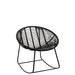 Fauteuil Zwart Kunststof 65 cm 65x56x67 cm-Fauteuils-J-Line