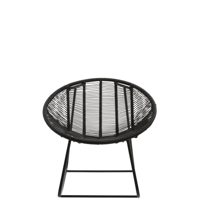 Fauteuil Zwart Kunststof 65 cm-Fauteuils-J-Line