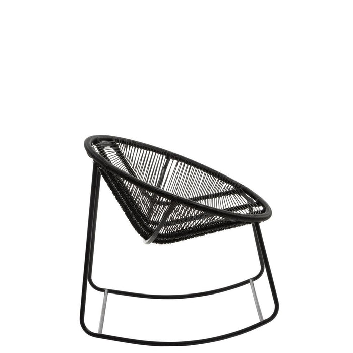Fauteuil Zwart Kunststof 65 cm-Fauteuils-J-Line