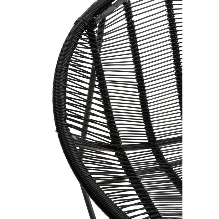 Fauteuil Zwart Kunststof 65 cm-Fauteuils-J-Line