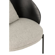 Fauteuil Zwart Polyester 72 cm 71.8x77.4x81.8 cm-Fauteuils-J-Line