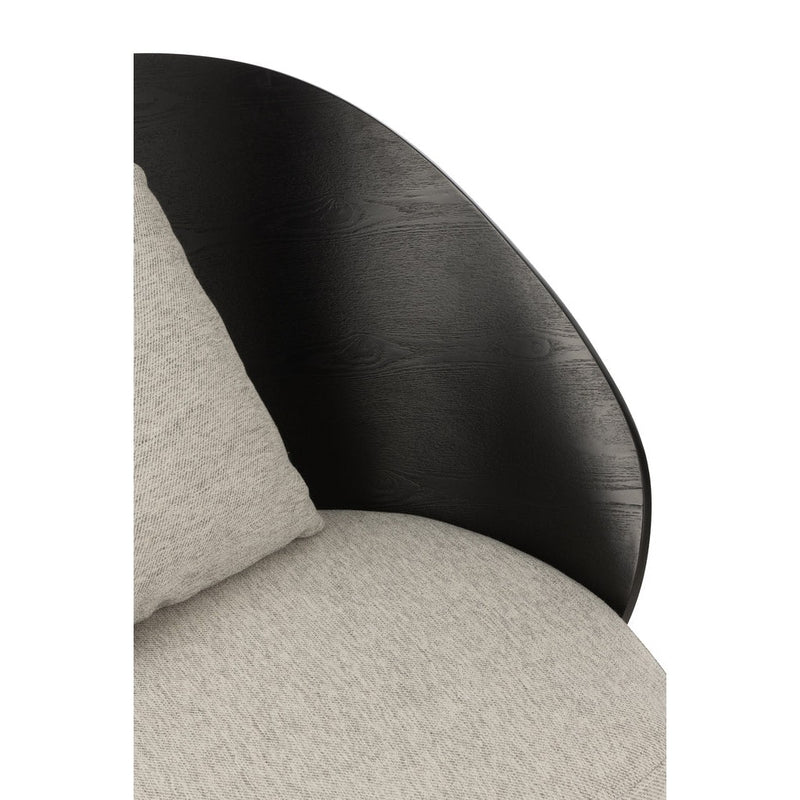 Fauteuil Zwart Polyester 72 cm 71.8x77.4x81.8 cm-Fauteuils-J-Line