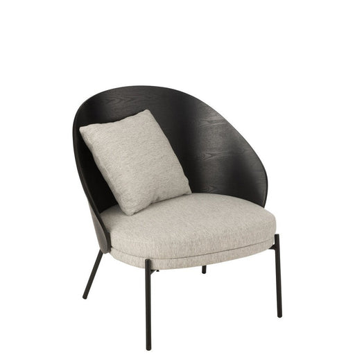Fauteuil Zwart Polyester 72 cm 71.8x77.4x81.8 cm-Fauteuils-J-Line