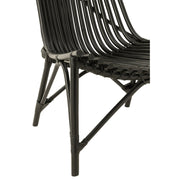Fauteuil Zwart Rotan 80 cm 80x77x84 cm-Fauteuils-J-Line