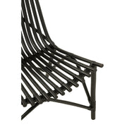 Fauteuil Zwart Rotan 80 cm 80x77x84 cm-Fauteuils-J-Line