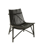 Fauteuil Zwart Rotan 80 cm 80x77x84 cm-Fauteuils-J-Line