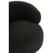 Fauteuil Zwart Schuim Rond 85 cm 85x82x72.5 cm-Fauteuils-J-Line