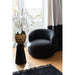 Fauteuil Zwart Schuim Rond 85 cm 85x82x72.5 cm-Fauteuils-J-Line
