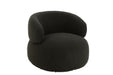 Fauteuil Zwart Schuim Rond 85 cm-Fauteuils-J-Line