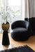 Fauteuil Zwart Schuim Rond 85 cm-Fauteuils-J-Line