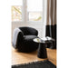 Fauteuil Zwart Schuim Rond 85 cm-Fauteuils-J-Line
