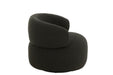 Fauteuil Zwart Schuim Rond 85 cm-Fauteuils-J-Line