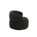 Fauteuil Zwart Schuim Rond 85 cm-Fauteuils-J-Line