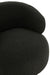 Fauteuil Zwart Schuim Rond 85 cm-Fauteuils-J-Line